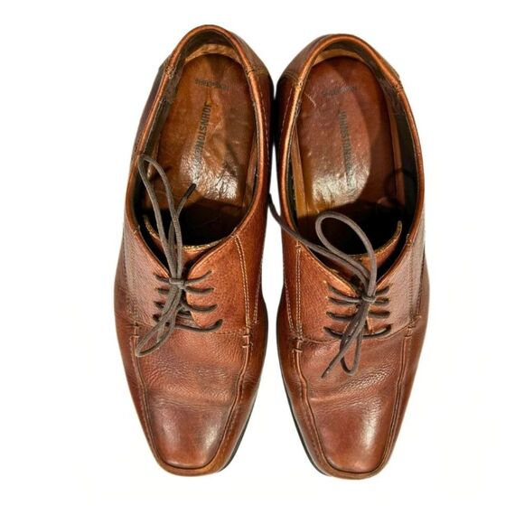 Johnston & Murphy Oxford Sheepskin Brown Leather Loafers Dress Shoes Mens 11 - Picture 2 of 10